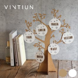 【VINTIUN】ビンティウン　ファミリーツリー　パーソナライズ 木製　カスタマイズ　スペイン製　Family Tree 38cm