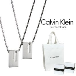 カルバンクライン ペアネックレス ブランド ショッパー付き ネックレス ペンダント シルバー 誕生日 結婚記念日 プレゼント ペア 夫婦 両親 友達 お揃い カップル ペアアクセサリー ペアジュエリー ペアギフト 贈り物 成人 卒業 入学