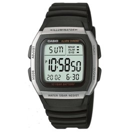 国内正規品 CASIO カシオ スタンダード 腕時計 手表 時間が見やすい メンズ 父の日 レディース 母の日 キッズ 防水 軽い ライトつき デジタル スポーツウォッチ W-96H-1AJH 成人 卒業 入学
