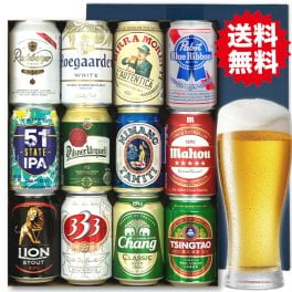 世界のビール 缶ビール 飲み比べ 12ヵ国12本セット ドイツ ベルギー チェコ アメリカ 他全12か国のビール クラフトビール 詰め合わせ お祝い 内祝 誕生日プレゼント などに BEER EARTH GIFT BOX 送料無料 熨斗 ギフトシール無料対応