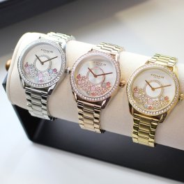 レディース 腕時計 手表 ブランド コーチ 可愛い 女性 プレゼント ブレスレット 時計 オシャレ ギフト 彼女 姉 妻 母親 女友達 先輩 後輩 選べる シルバー イエロー ローズ ゴールド 成人 卒業 入学