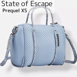 【送料無料 】おしゃれ State of Escape ステイトオブエスケープ プリクエル XS Prequel ブルー 水色 ロンハーマン ミニショルダーバッグ レディース バッグ ショルダーバッグ ハンドバッグ  ブラック ポーチ付き 軽量 2way 鞄【ギフト包装可】誕生日 お祝い 記念日 パーフォレーション レディース バッグ ネオプレン 斜め掛け ポシェット  おでかけ 小さめ 人気