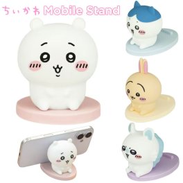 ちいかわ スマホスタンド ハチワレ うさぎ モモンガ キャラクター グッズ オブジェ スマホ置き 卓上 デスク インテリア モバイル スマホ 立て マスコット モバイル スタンド おしゃれ かわいい CK-42