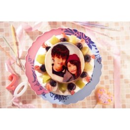 写真ケーキ フルーツショートケーキ 苺サンド生クリームケーキ
