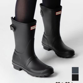 ハンター HUNTER WFS1013RMA レインシューズ HUNTER ORIGINAL BACK ADJUST SHORT レディース レインブーツ