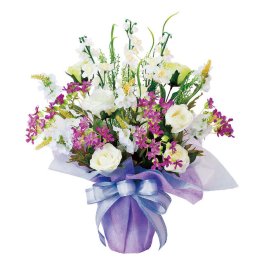 光触媒 V-CAT 仏花 アートフラワー 「清流」 仏前用造花 仏壇 花 造花　送料無料