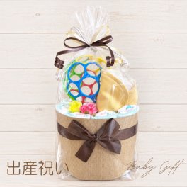 おむつケーキ 出産祝い ベビーギフト 人気 オーボール＆スタイ おむつサイズ選択可 女の子 男の子 親戚 友達 同僚