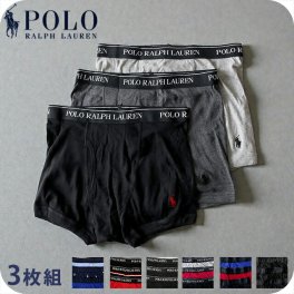ポロ ラルフ ローレン ボクサーパンツ 3枚セット メンズ ブランド S M L 2タイプ ワンポイント 下着 アンダーウェア 選べるモデル