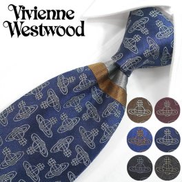 ヴィヴィアン ウエストウッド ネクタイ (8.5cm幅) 全6色  Vivienne Westwood ヴィヴィアンネクタイ  ネクタイ ブランド/高級/セール 新作/バースデー/誕生日/お祝い 父の日/入社祝い/就職祝い