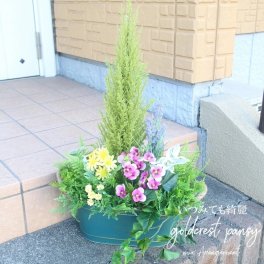 プランター アレンジメント 玄関 可愛い お手入れ不要 水遣り不要 造花 プランター 寄せ植え 鉢 玄関 春 夏 秋 冬