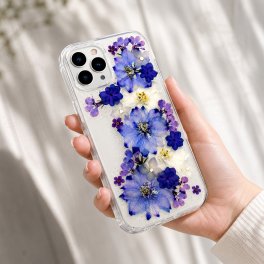 【ほぼ全機種対応スマホケース❁】押し花スマホケース NO.600（着日指定不可） 押し花＆レジン iPhone/Xperia/AQUOS/Galaxy他