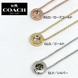 COACH OUTLET コーチ アウトレット ネックレス ペンダント F54514 レディース ロゴサークル 無料ラッピング可
