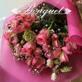 【送料無料】お花のブーケ　花束　55束