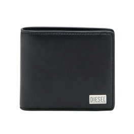 ディーゼル DIESEL 財布 二つ折り財布 折りたたみ財布 ボックス型 小銭入れ付き X10420PR227 T8013 BI-FOLD レザー メンズ ブラック