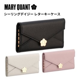 【公式】【シーリングデイジーレターキーケース】マリークワント MARY QUANT マリークヮント マリクワ デイジー コンパクト キーケース 鍵ケース 鍵入れ ブラック グレー ピンク シンプル おしゃれ 可愛い 女性 10代 20代 30代 誕生日 記念日 卒業祝い 入学祝 クリスマス ホワイトデー 就職祝い プレゼント