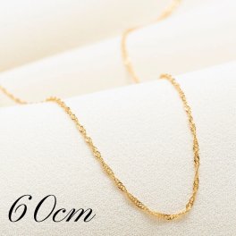 【ゴージャス♪】イエローゴールド スクリュー ネックレス 【ユニセックス】チェーン K18 刻印 60cm 【18金ネックレス k18ネックレス 日本製 ネックレスチェーン ネックレス メンズ レディース k18 18k 18金 金 ゴールド 刻印 アジャスター ギフト プレゼント送料無料】