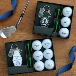 選べる 打ち比べゴルフボール（3個or6個）＆名入れパターカバーホルダーセット【贈り物】【ホールインワン】【記念品】【ゴルフコンペ】【景品】【バレンタイン】【退職祝い】【ブリヂストン】【タイトリスト】【キャロウェイ】【名入れゴルフボール】【パターカバーホルダー】【父の日】【還暦祝い】【誕生日】【敬老の日】ホルダー パター　ゴルフ パターカバーホルダー