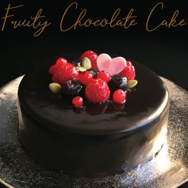 【季節限定】 バレンタインデー フルーティーなチョコレートケーキ 12cm【メッセージプレート無料】 チョコ ケーキ スイーツ ギフト プレゼント 人気 大人 高級感 お取り寄せスイーツ かわいい 映え チョコレートケーキ チョコケーキ