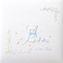 出産祝いに 名入れベビーアルバム★ナカバヤシアルバム [リトルベビー・ブルー]（アH-LB-700-B）