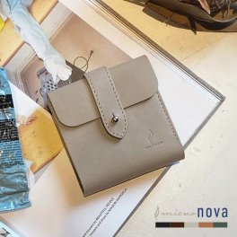 折り財布 レディース 本革 二つ折り財布 お財布 牛革 mieno nova【名入れ 可能】【ネコポスで送料無料】 シンプル 柔らかい 本革折り財布 レディース財布 小さい財布 コンパクト財布 ギフト (07000480r) クリスマス 母の日 女性 春財布 定年退職 バレンタイン 成人祝い