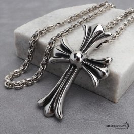 ステンレス クロスネックレス ペーパーチェーンネックレス 六字真言ネックレス シルバー 大ぶり 立体的 梵字 お守り 十字架 映える メンズ 男性 お洒落 人気 トレンド 流行り 金属アレルギー対応 ペンダント