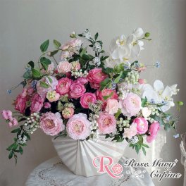 【送料無料】☆アレンジ☆ 高級造花　アーティフィシャルフラワー　アーティシャルフラワー　お祝い　新築祝い　開院祝い　開店祝い　ギフト　プレゼント　オーダー