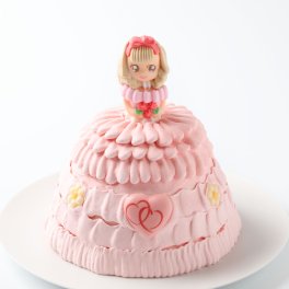 立体お姫様ケーキ・プリンセスケーキ5号15cm(3～4人前)