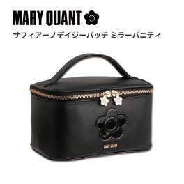 【公式】MARY QUANT マリークヮント サフィアーノデイジーパッチミラーバニティ ポーチ 