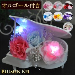 送料無料 プリザーブドフラワー ＜ピアノ＞／花 メッセージカード 結婚記念日 プレゼント ギフト 結婚祝い ウェディング 新郎 新婦 誕生日 プロポーズ お祝い 女性 妻 かわいい おしゃれ フラワー 開店祝い 入学祝い 卒業祝い バラ  母の日