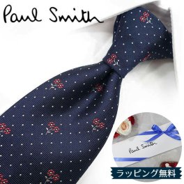 ポールスミス ネクタイ Paul Smith PS52 花 ネイビー/レッド 8cm幅 【ポールスミスネクタイ・ブランドネクタイ・ネクタイブランド・ブランドギフト・プレゼント・バースデー】【20代・30代・40代・おしゃれ】