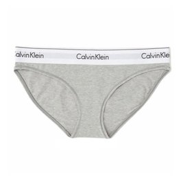 カルバンクライン Calvin Klein(CK) ショーツ ロゴ 無地 ロゴバンド シンプル コットン 下着 modern cotton 単品 1枚 F3787 020 レディース グレーヘザー