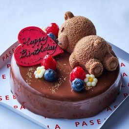くまちゃんのチョコレートムースケーキ 5号 誕生日 スイーツ ケーキ ギフト プレゼント 子供 バースデイ 記念日 かわいい 立体 3D ベリーズスイーツキッチン