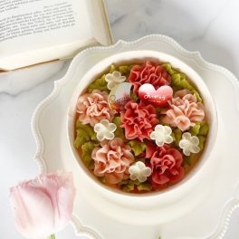 花屋がつくる無添加カーネーションフラワーおはぎ和菓子  誕生日 お祝い ギフト　母の日
