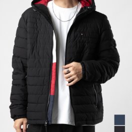 トミーヒルフィガー TOMMY HILFIGER 151AP619 ジャケット メンズ アウター ビジネス アウトドア ブルゾン カジュアル 中綿ジャケット フード付き ロゴ 秋冬 保温 防風 防寒着