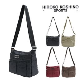 HIROKO KOSHINO SPORTS ヒロコ　コシノ　ショルダーバッグ　横型　(S) ショルダー　レディースバッグ HLD02　お出かけ　旅行　軽量　カジュアル　母の日　敬老の日