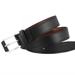 LACOSTE ベルト ブラック 商品35×1100mm、金具：ピン式、調整可（最大ウエスト約100cmまで対応）