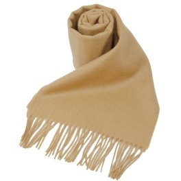 ジョンストンズ JOHNSTONS マフラー WA000016SB4142 22 無地 カシミヤ ストール メンズ レディース  CAMEL キャメルブラウン系