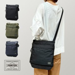 ポーター フォース ショルダーバッグ 855-05901 吉田カバン PORTER メンズ レディース 斜めがけ ショルダー 軽量 軽い 薄い 縦長 縦型 ナイロン 大人 ブランド ミリタリー シンプル カジュアル コンパクト B5 旅行 トラベル 日本製 ギフト プレゼント 父の日 母の日