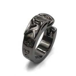 ヴィヴィアンウエストウッド ピアス Vivienne Westwood シングルピアス 62030053-02S001 ガンメタル MAN BOBBY SINGLE HOOP メンズ レディース ユニセックス