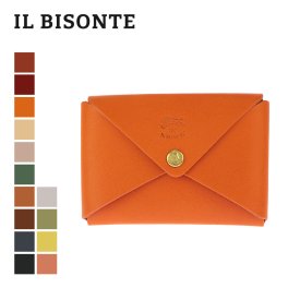 イル ビゾンテ IL BISONTE SCC031 PG0001 名刺入れ C0854 メンズ レディース ファッション小物 レザー 本革 ビジネス カードケース 無地 カード入れ シンプル 小物 プレゼント お祝い 記念 通勤 通学 薄型 コンパクト ギフト 誕生日 記念日 カードホルダー 全14色