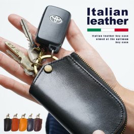 キーケース スマートキー スマートキーケース 本革 イタリアンレザー レザー 革 キー 鍵 牛革 メンズ レディース ペア ケース かぎ カード l字 ファスナー コンパクト シンプル おしゃれ 男性 女性 車 誕生日 プレゼント ギフト 父の日 送料無料