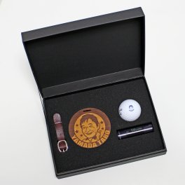 似顔絵 ゴルフボール スタンプ+似顔絵ネームプレート オーダーメイド オリジナル 印刷 プリント ギフト 贈り物 プレゼント 記念日 誕生日 還暦 退職祝 ホールインワン ゴルフグッズ キャロウェイ ゴルフボール スタンプ ネームプレート