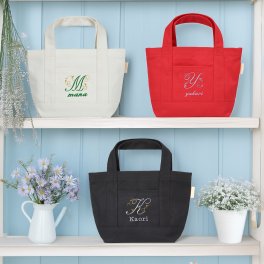 オリジナル 飾り イニシャル トートバッグ 世界に一つだけ 刺繍 名入れ 日本製