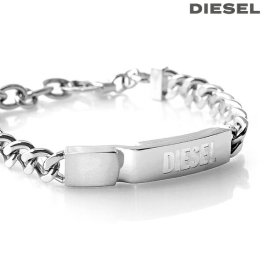 ディーゼル ブランド ブレスレット メンズ レディース DIESEL STACKED ステンレススチール DX0966040 シルバー アクセサリー おしゃれ プレゼント ギフト