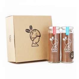 INIC 2 Bottles Gift〔コーヒーギフト/プレゼント/カフェオレ/インスタントコーヒー/残暑見舞い/お歳暮/お年賀/誕生日〕
