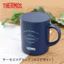  サーモス 蓋付き マグカップ 名入れ ギフト 人気 真空断熱 保温 保冷 割れない コーヒーカップ 350ml 男性 女性 誕生日 引越し祝い 新生活 退職祝い 大きい お祝い《 サーモスマグカップ ロゴタイプ JDG351C 》 翌営業日出荷