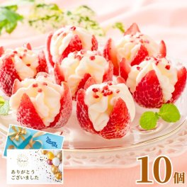 アイスクリーム ギフト 内祝い博多あまおう 花いちごの アイス 10個入 お菓子 お返し 4000円 スイーツ プレゼント 2026 冷凍便