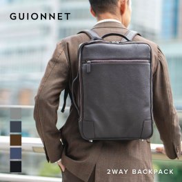 GUIONNET ギオネ バックパック PG008 2WAY SHRINK LEATHER BACKPACK 3way シュリンクレザー メンズ レディース  