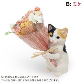 【プレゼント ギフト】 CT ミニョンブーケ ねこミケ 【有料ラッピングサービス選べます】