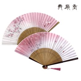 ★名入れ対応『【女性用】みやびいろ扇子袋セット(桐箱・2柄)』　名入れ 母の日 おしゃれ 可愛い 和風 プレゼント お祝 誕生日 記念日 お礼 還暦 古稀 喜寿 傘寿 米寿 日本土産 海外 敬老の日 周年記念 結婚祝 成人 退職祝 ノベルティ